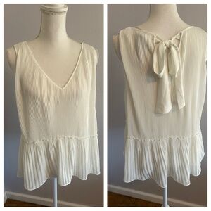 Zara Tie Tank Top Blouse